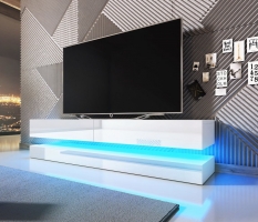 Televizní (tv) stolek Fly s LED osvětlením 