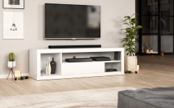 Televizní (tv) stolek Ever bílá/bílý mat
