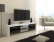 Televizní (tv) stolek Helix bílá/černý lesk