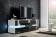 Televizní (tv) stolek Inter bílá/černý lesk