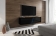 Televizní (tv) stolek Slant 160 s LED osvětlením černá/černý lesk 