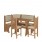 Jídelní set /kuchyňská lavice, sestava rohová) se židlemi olše