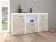 Obývací stěna Robben komoda beton/bílá super mat