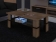 Konferenční stolek Futura II sonoma světlá/sonoma tmavá s LED osvětlením